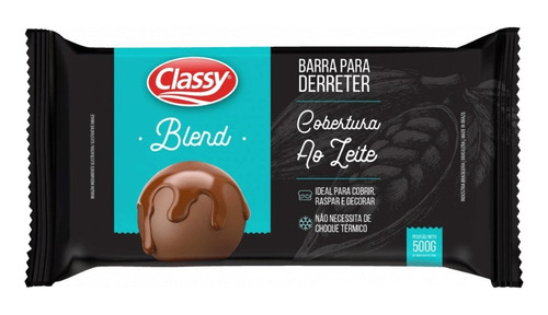 Chocolate Para Derreter Blend Preto 500g Classy