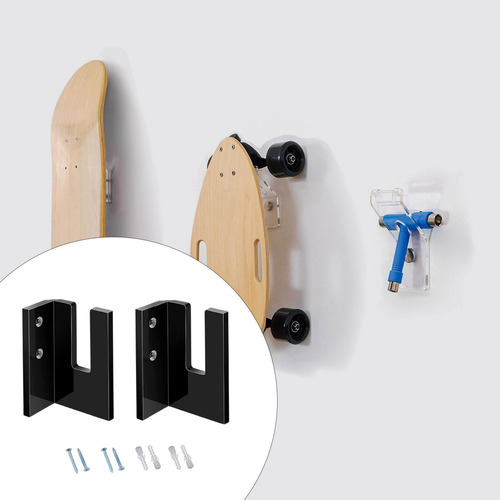 Estante De Almacenamiento Para Patinetas, De Negro 1 Juego