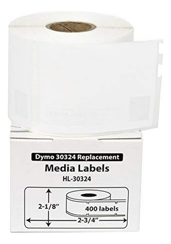 Etiqueta - Etiquetas De Medios Compatibles Dymo 30324 (2-1 -