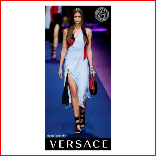 Poster Fotográfico Versace Fashion Taylor Hill - 120x60cm