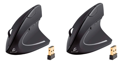 Paquete 2pz Mouse Inalambrico Ergonomico Raton Comput Y Lap