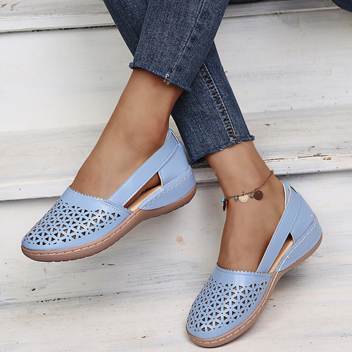 Sandalias Elásticas Cómodas Y Transpirables Para Mujer