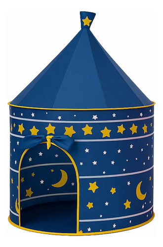 Barraca Castelo Cabana Tenda Grande infantil Artezenato Menina Menino Portátil Dobrável Cor Azul