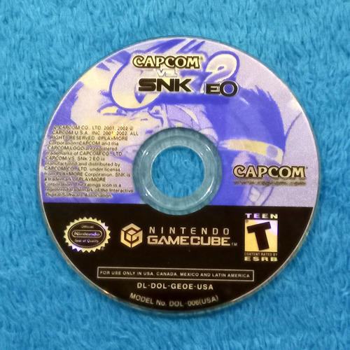 Capcom Vs. Snk 2 Eo | Detalle En Disco | Nintendo Gamecube (Usado)