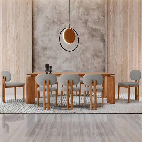 Conjunto Para Mesa De Jantar Com 8 Cadeiras Tokyo Luna Ii