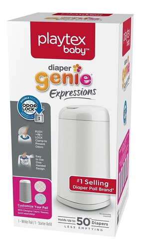 Imagen 3 de 4 de Kit Bote Pañales Diaper Genie Y 8 Repuestos Originales