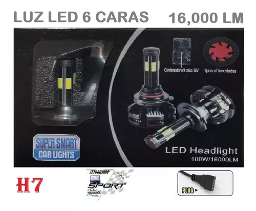 Kit LED H7 para FAROS LENTICULARES | Luz Potente 360° 12.000 Lúmenes |  Conversión de HALÓGENA H7 a LED | CANbus, Plug & Play