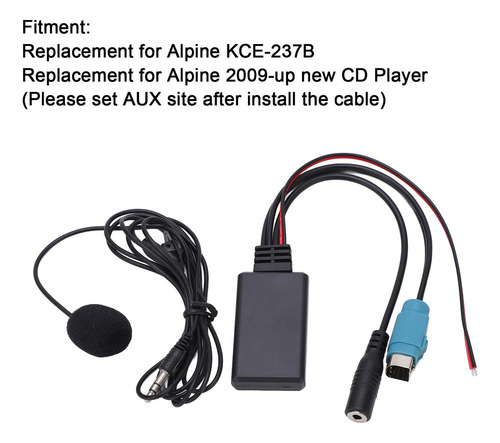 Para Cable Auxiliar Bluetooth Estéreo Alpine De 2009 En A.