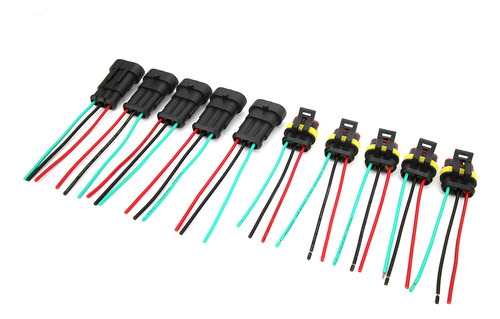 Conector Eléctrico Impermeable, 5 Juegos De Enchufes Para Co