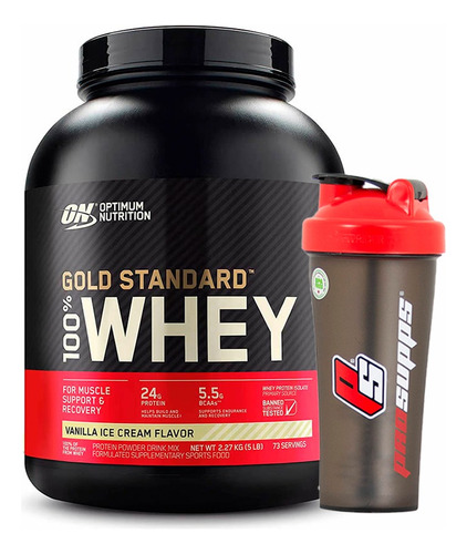 Whey Gold Standar 100% + Shaker - g a $82