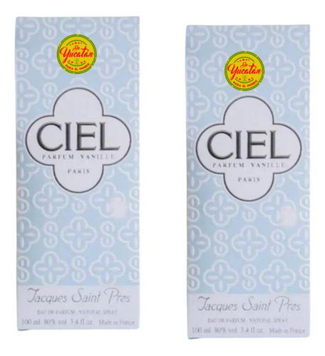 2 Perfumes Ciel Vanille Jacques Saint Pres 100ml Edp Dama
