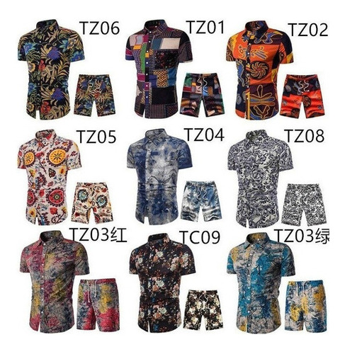 Ropa Casual Ropa De Playa Pieza Hombres Conjuntos