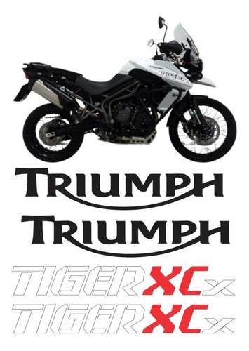 Adesivos Compatível Tiger 800xcx 800 Xcx 2018 Branca Tg017