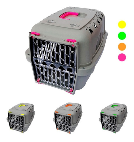 Imagen 1 de 10 de Transportadora Jaula N° 3 Hasta 9 Kg Perros/gatos Durapet´s