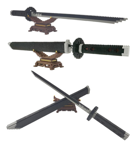 Jesgo Demon Slayer Sword Building Kit Set, 22.8in Cosplay An