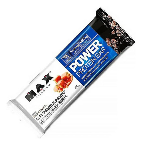 Baarinha Power Protein Bar 41g Max Titanium - Milk Caramel Chocolate