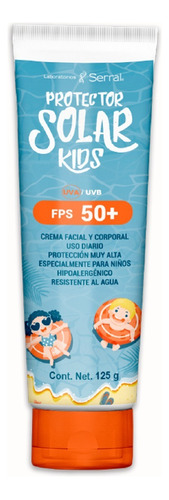 Protector Solar Kids Niños Fps 50+ Tubo 125 G Crema