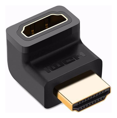 Adaptador Ugreen Hdmi Macho Hembra Angulo Up Black