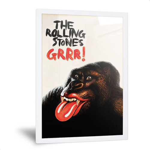 Cuadros The Rolling Stones Grrr! Mono Gorila Enmarcado 35x50