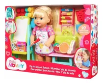Comprar Muñeca Little Mommy Dia De Escuela Mattel Set Muñeco