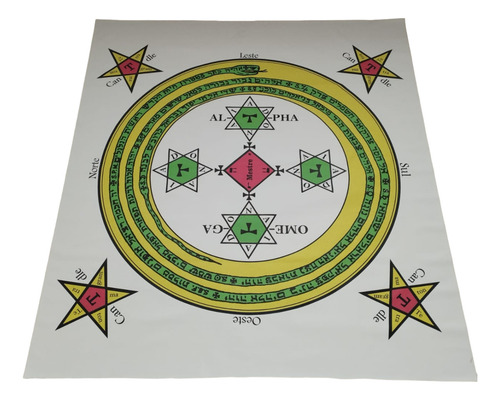 Circulo De Proteção Goetia 140 X 140 Cm Rituais Ocultismo