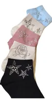 Comprar Calcetines Tines Tobilleras Para Dama Con Brillitos 5 Pares