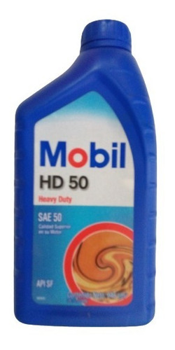 Aceite 50 Heavy Duty Para Motores A Gasolina Mobil