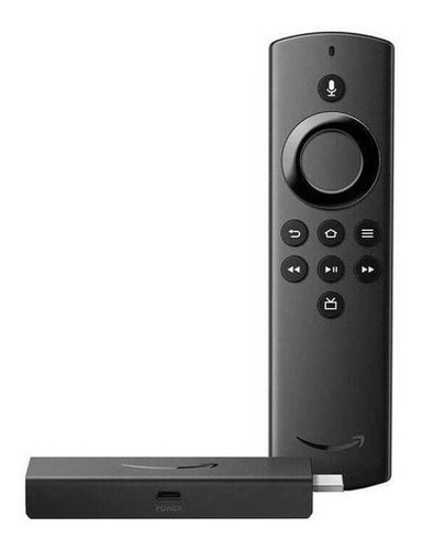 Amazon Fire Tv Stick Lite De Voz Full Hd 8gb Com 1gb De Ram Cor Preto
