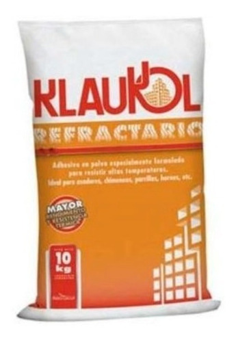 Oferta Klaukol Adhesivo Refractario 10kg Para Parrilla Hogar