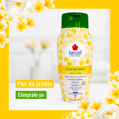 Jabón Íntimo Benzal Wash Flor De Jazmín 3 Pack