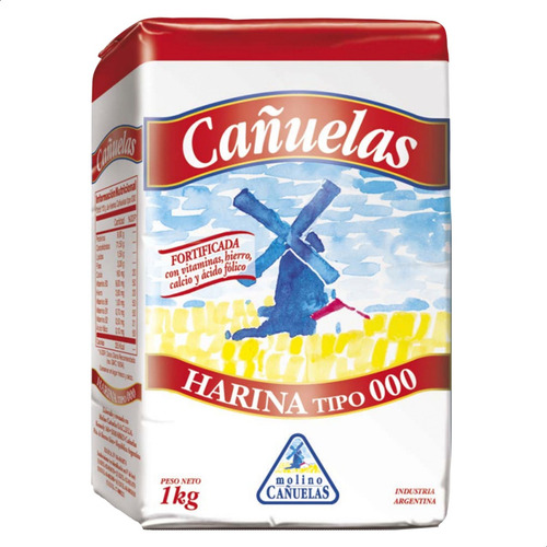 Harina 000 Cañuelas De Trigo 1kg