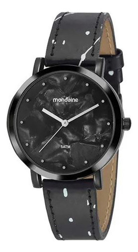 Relógio Mondaine Feminino 99364lpmvph2 Cor da correia Preto Cor do bisel Preto Cor do fundo Madrepérola