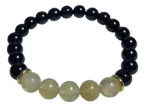 Comprar Pulsera De Piedra Natural Cuarzo Citrino Y Onix