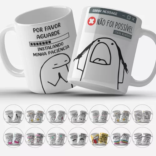 Xícara Caneca Flork Meme Frases Divertidas Debochadas!