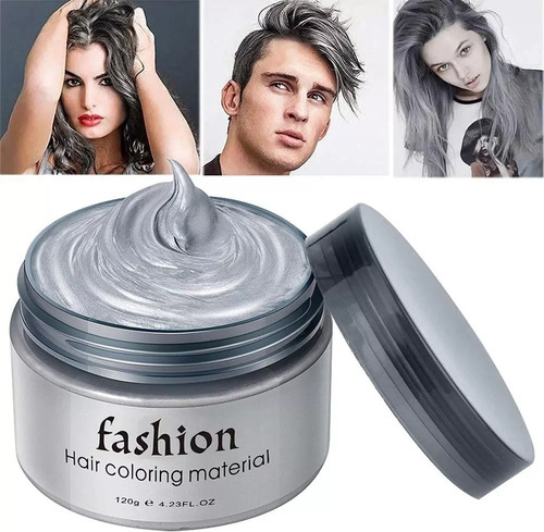 Una Pasta Para Teñir El Cabello De Color Gris Plateado, Cera