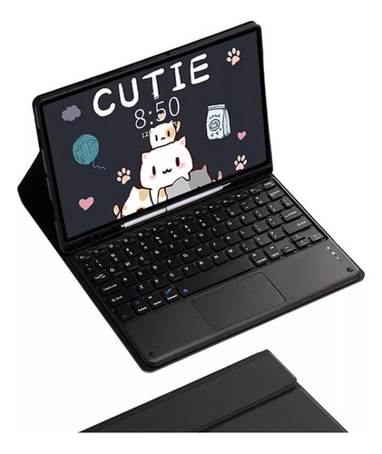 Funda Con Teclado Táctil Para Galaxy Tab S7 Plus Sm-t970/t97