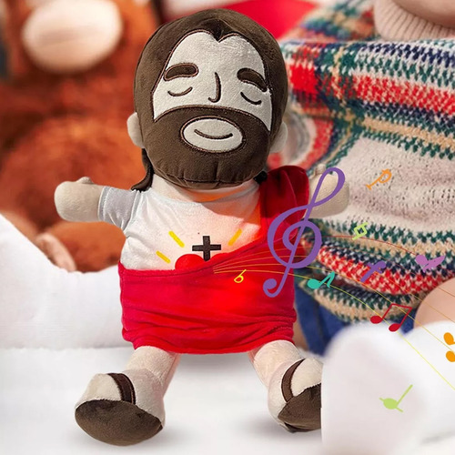 Juguete Peluche Jesús Que Respiras Con Música Y Luces
