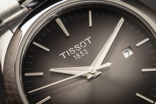 Reloj Mujer Tissot Ed My Lady Doble Malla 20% Off + ! Malla Plateado Bisel Plateado Fondo Gris Oscuro
