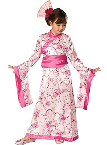 Disfraz De Princesa Asiática, Let's Pretend, Kimono Rosa