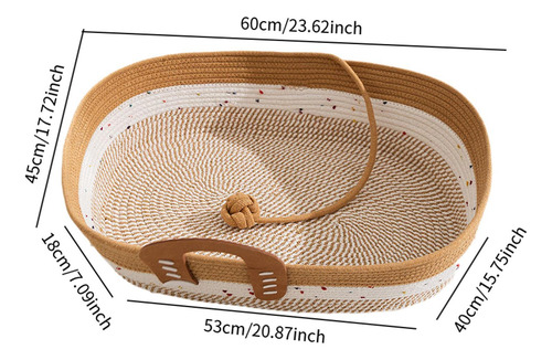 Cesta De Gato Tejido De Cuerda Cesta De Gato Accesorios Para