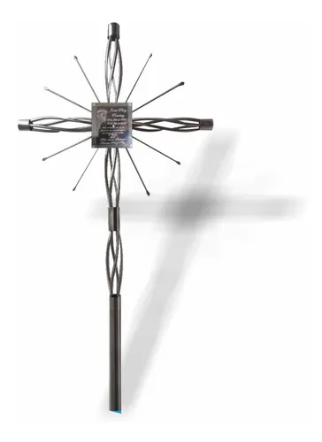 comprar Cruz De Acero Inoxidable Para Panteón Con Placa Grabada