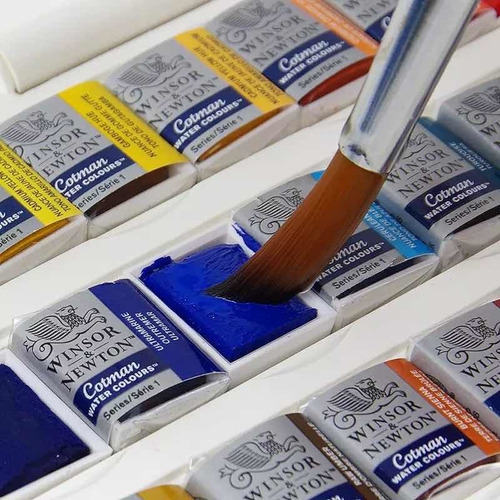 Imagen 2 de 4 de Estuche Acuarelas Cotman Winsor & Newton 45 Pastillas