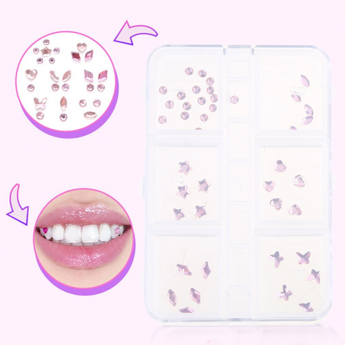 (pk) Joias De Bricolage, Enfeites De Dente Elegantes Com Cai