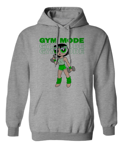 Sudadera Unisex Con Gorro Bellota Chica Superpoderosa Gym