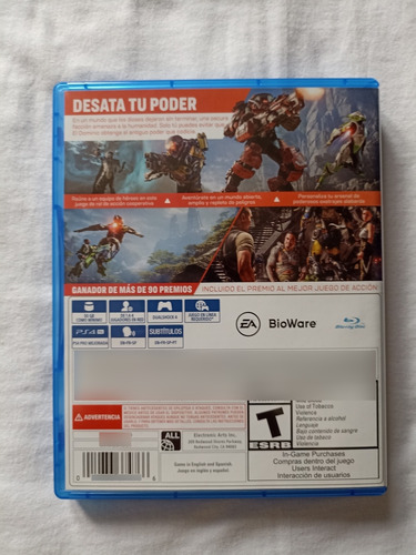 Anthem Para Ps4 Juego Fisico (Usado)