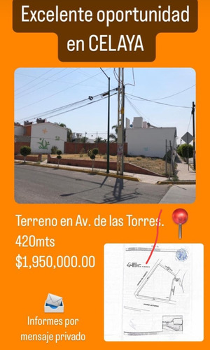 Se Vende Terreno Excelente Ubicación Avenida Las Torres Cela