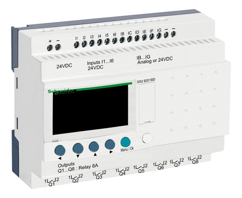 Sr2b201bd Plc Compact Smart Relay, Zelio Logic Sr2 Sr3, 20