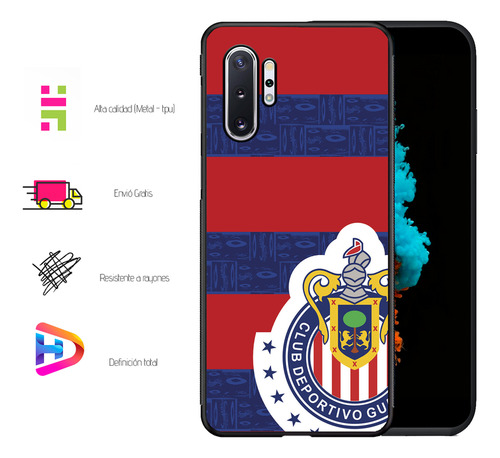 Funda Para Samsung Note 10 /10 Lite/10 Plus Chiivas Campeon Note 10 Plus Deportivo Guadalajaara