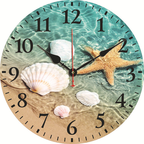 2020-0153 - Reloj De Pared Silencioso De Madera Vintage Con