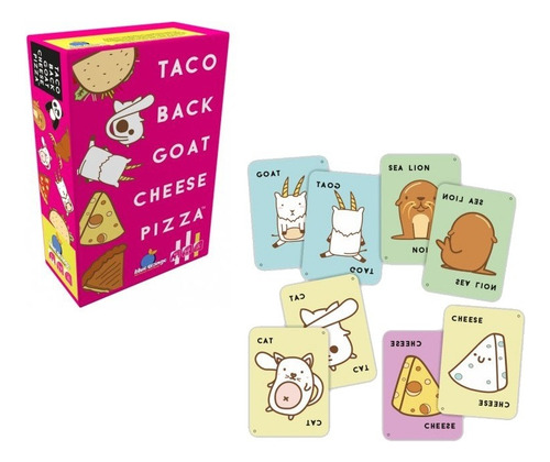 Taco Revés Cabra Queso Pizza - Juego De Mesa Familiar Devir